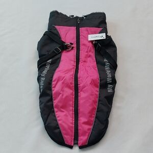 Taglory Pink and Black Dog Jacket Size 3XL